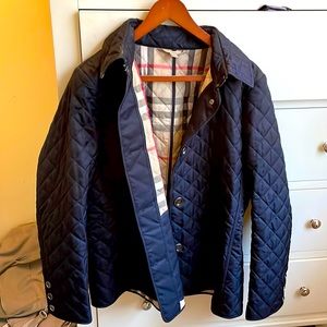 Navy Burberry jacket